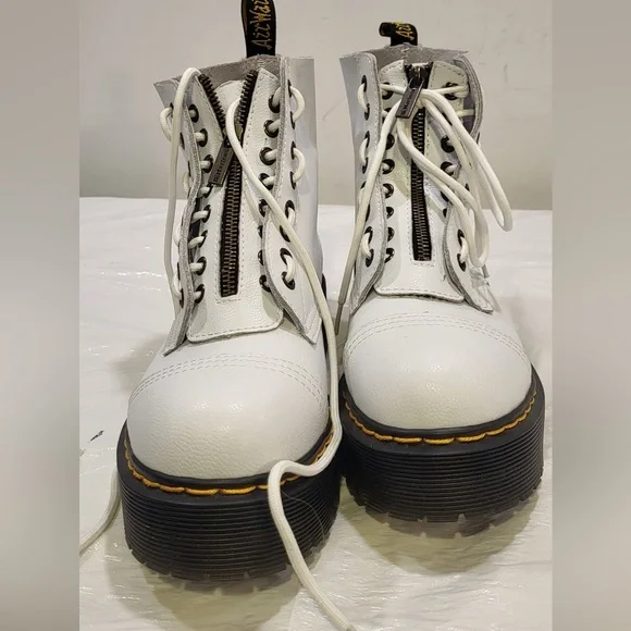 💎DR MARTENS Doc Airwair Sinclair white leather boots - Picture 7 of 7